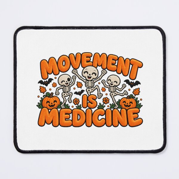 Item preview, Movement Is Medicine Spooky Fitness Skeletons designed and sold by ArtDesignTp.