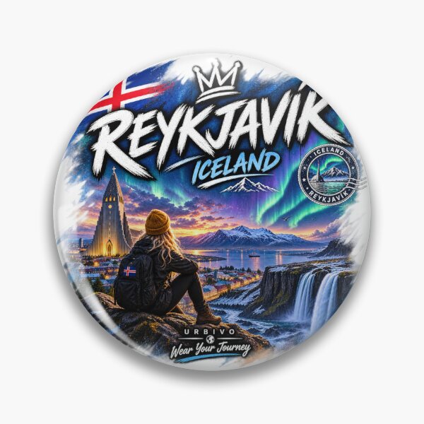 Item preview, Reykjavik Iceland – Northern Lights Travel Adventure Design designed and sold by URBIVO.