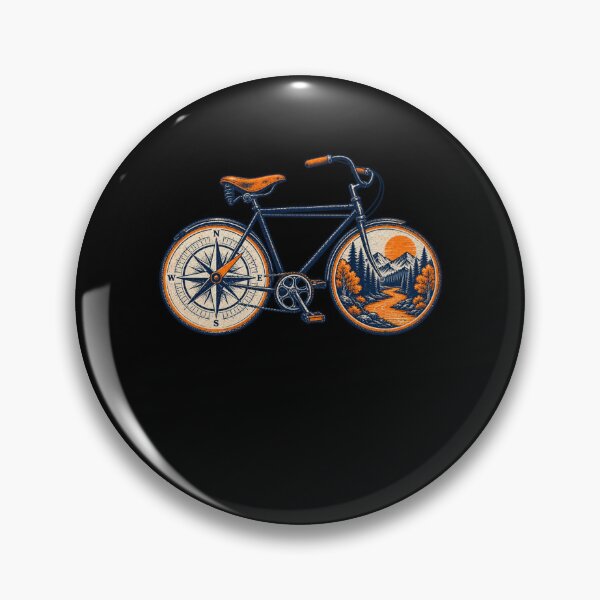 Item preview, Vintage Adventure Bicycle Compass designed and sold by ROUX-ART.