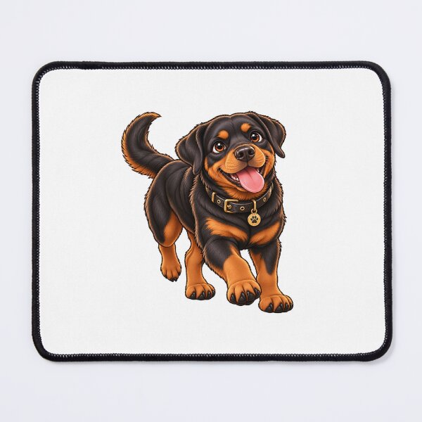 Item preview, Rottweiler Walking Happily designed and sold by BerlyArts.