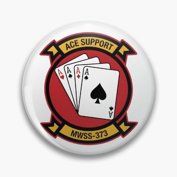 Item preview, USMC Marine Wing Support Squadron 373 MWSS-373 Ace Support Emblem    designed and sold by CharlieDesings.