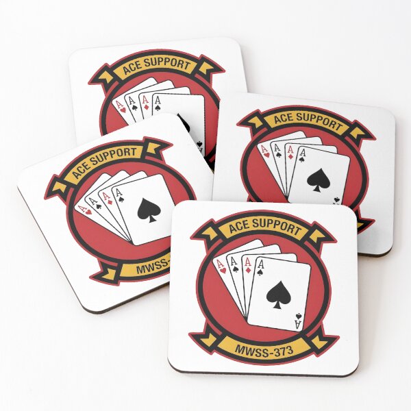 Item preview, USMC Marine Wing Support Squadron 373 MWSS-373 Ace Support Emblem    designed and sold by CharlieDesings.