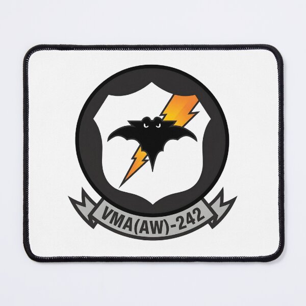 Item preview, USMC VMA(AW)-242 Marine All Weather Attack Squadron Bats Emblem    designed and sold by CharlieDesings.