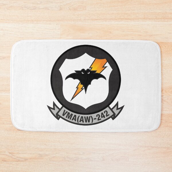 Item preview, USMC VMA(AW)-242 Marine All Weather Attack Squadron Bats Emblem    designed and sold by CharlieDesings.