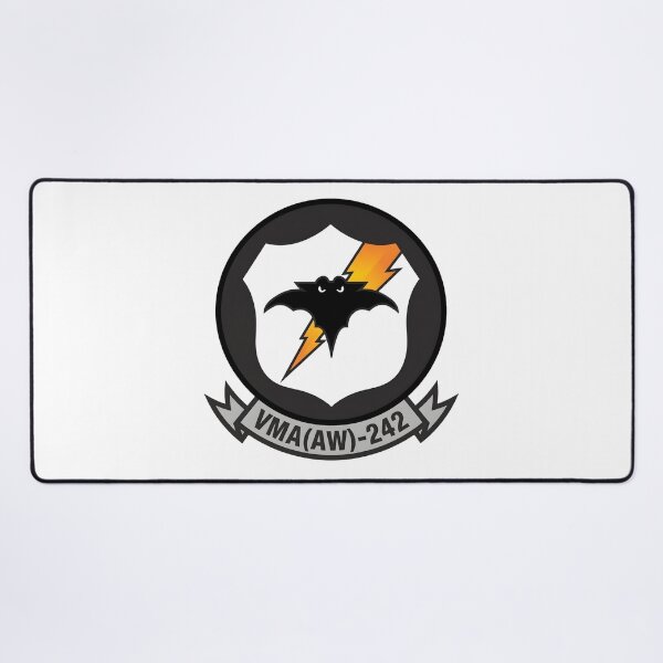 Item preview, USMC VMA(AW)-242 Marine All Weather Attack Squadron Bats Emblem    designed and sold by CharlieDesings.