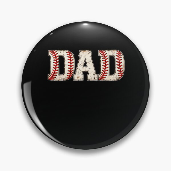 Artikelvorschau, Baseball Dad Vintage-Stickerei entworfen und verkauft von ROUX-ART.