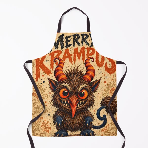 Item preview, Merry Krampus Vintage Furry Horned Monster designed and sold by Pure Craft.