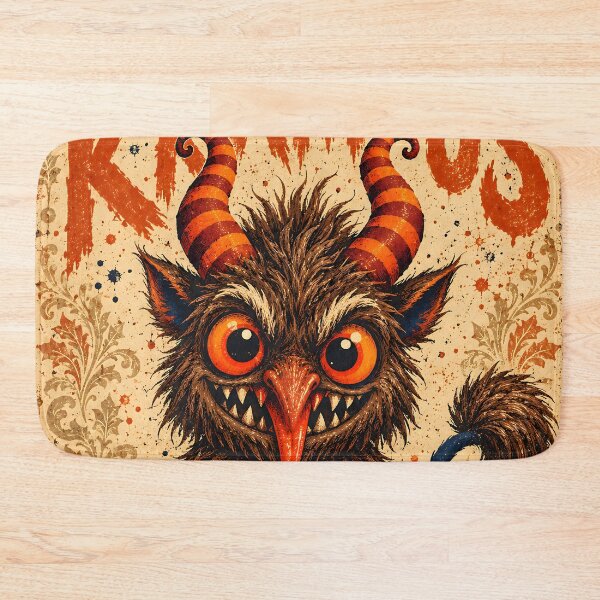 Item preview, Merry Krampus Vintage Furry Horned Monster designed and sold by Pure Craft.