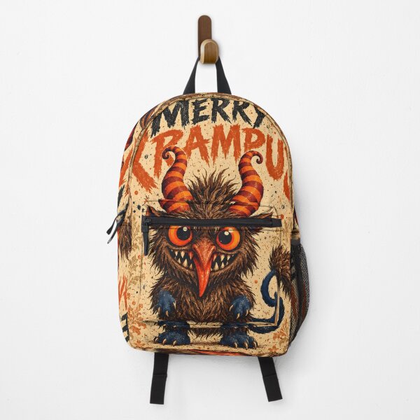 Artikelvorschau, Fröhlicher Krampus – Vintage-Pelzmonster mit Hörnern entworfen und verkauft von Pure Craft.