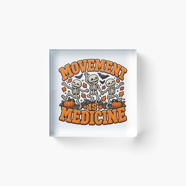 Item preview, Movement Is Medicine Halloween Fitness Skeletons designed and sold by ArtDesignTp.