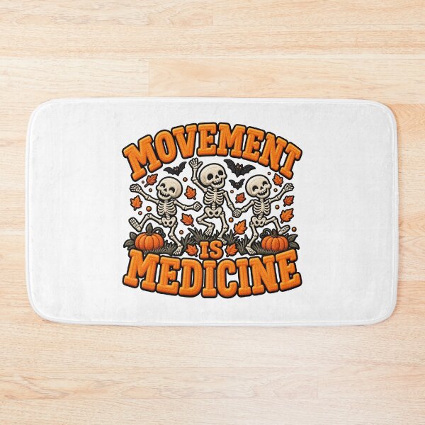 Item preview, Movement Is Medicine Halloween Fitness Skeletons designed and sold by ArtDesignTp.