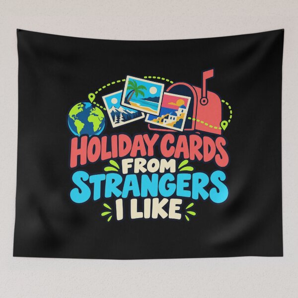 Item preview, Holiday Cards From Strangers I Like Postcard Exchange Christmas designed and sold by DreamLayerStudio.