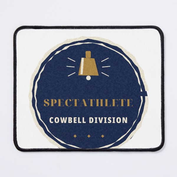 Item preview, Spectathlete Cowbell Division Cheer Squad Badge designed and sold by thestevebro.