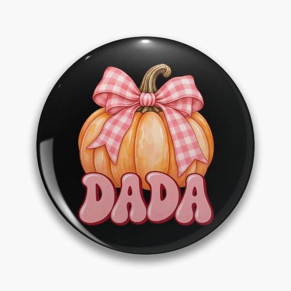 Item preview, Dada Pumpkin with Pink Gingham Bow designed and sold by ROUX-ART.
