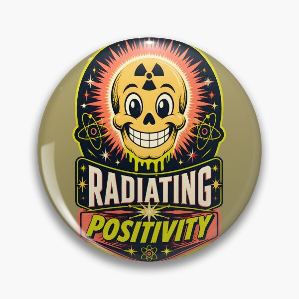 Artikelvorschau, Ausstrahlende Positivität Retro Nuclear Skull entworfen und verkauft von MagicTheDog.