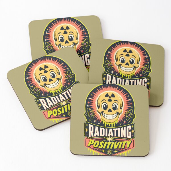 Item preview, Radiating Positivity Retro Nuclear Skull designed and sold by MagicTheDog.