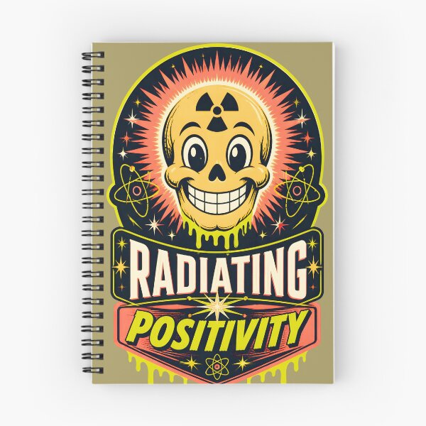 Item preview, Radiating Positivity Retro Nuclear Skull designed and sold by MagicTheDog.