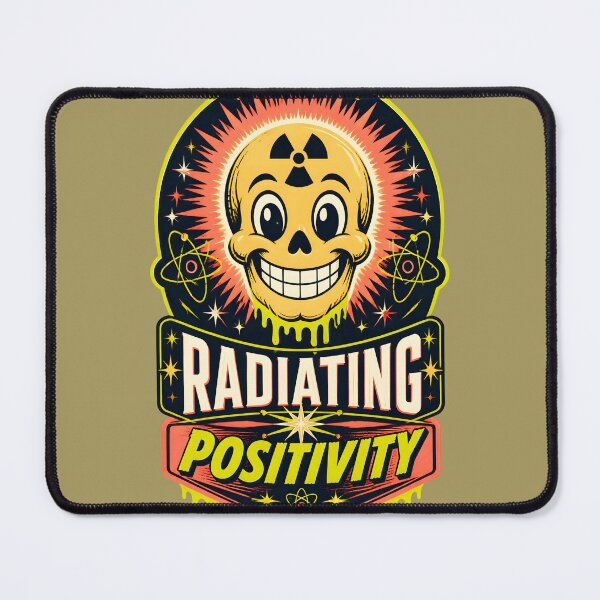 Item preview, Radiating Positivity Retro Nuclear Skull designed and sold by MagicTheDog.