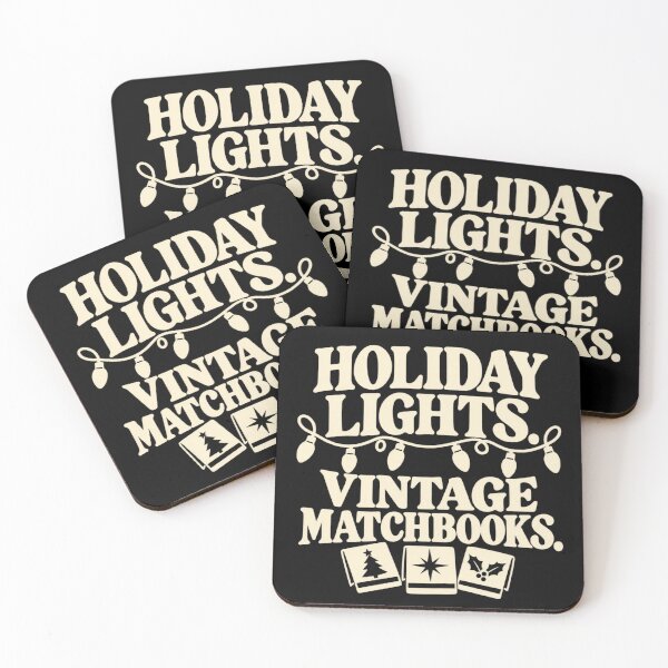 Item preview, Holiday Lights Vintage Matchbooks Christmas Ephemera designed and sold by DreamLayerStudio.