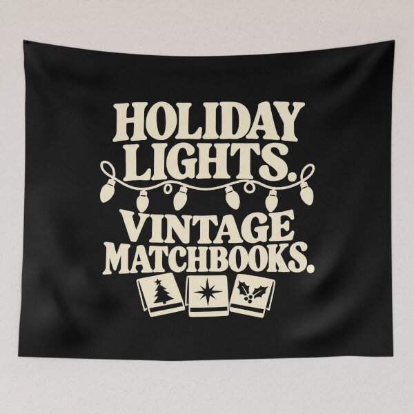 Item preview, Holiday Lights Vintage Matchbooks Christmas Ephemera designed and sold by DreamLayerStudio.