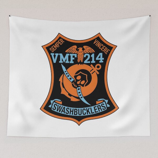 Item preview, USMC VMF-214 Swashbucklers Marine Fighter Squadron Emblem    designed and sold by CharlieDesings.
