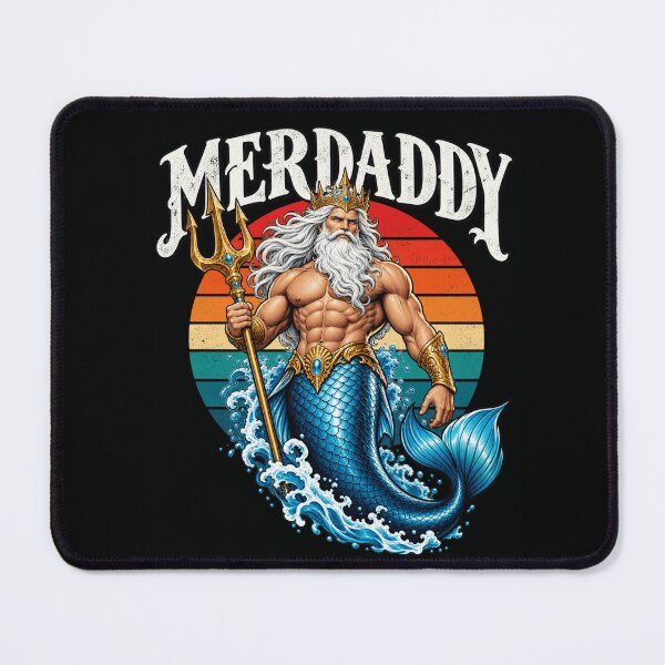 Item preview, Merdaddy Merman Fantasy Art designed and sold by ROUX-ART.