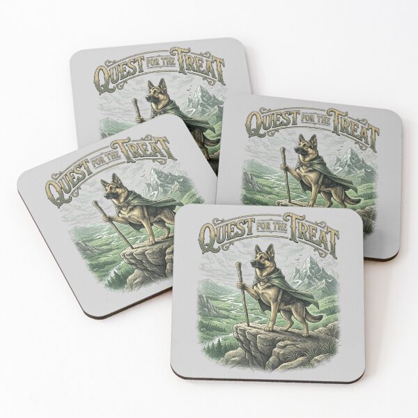 Item preview, Quest for the Treat Funny Fantasy Adventure Epic Quest Dog Shepherd Lover Gift designed and sold by FurRealStudioCo.