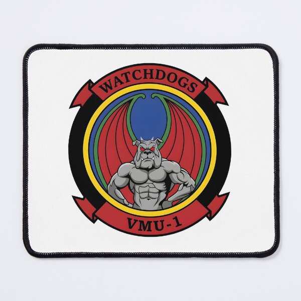 Item preview, USMC VMU-1 Watchdogs Marine Unmanned Aerial Vehicle Squadron 1 Emblem designed and sold by CharlieDesings.