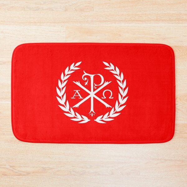 Item preview, Chi Rho Christian Symbol Alpha Omega Laurel Wreath White Religious Faith PX Monogram Apparel Gift designed and sold by CaseMitch.