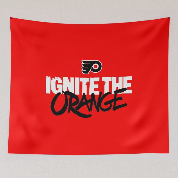 Item preview, Philadelphia Flyers Ignite the Orange NHL Hockey Slogan Logo White Black Graffiti Style Fan Apparel Gift designed and sold by CaseMitch.