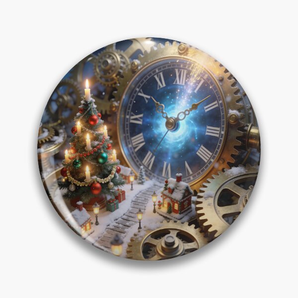 Item preview, Magical Christmas Clockwork Town designed and sold by OksArtStudio.