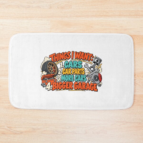 Item preview, Things I Want Cars More Cars Garage Mechanic designed and sold by ArtDesignTp.