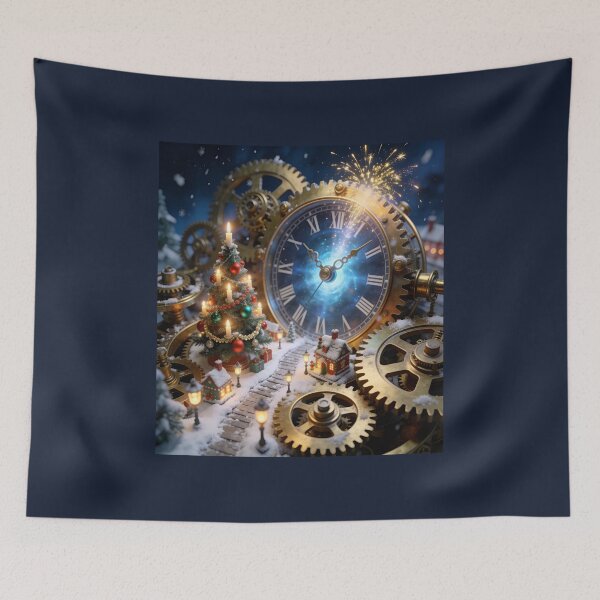 Item preview, Magical Christmas Clockwork Town designed and sold by OksArtStudio.