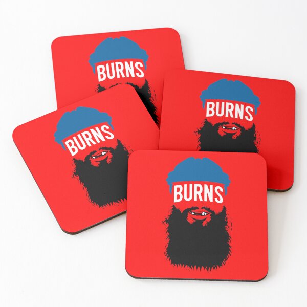 Item preview, Burns Blue Beanie Black Beard Smile Eyes Cartoon Character Funny Bearded Man Fan Art Apparel Gift designed and sold by CaseMitch.