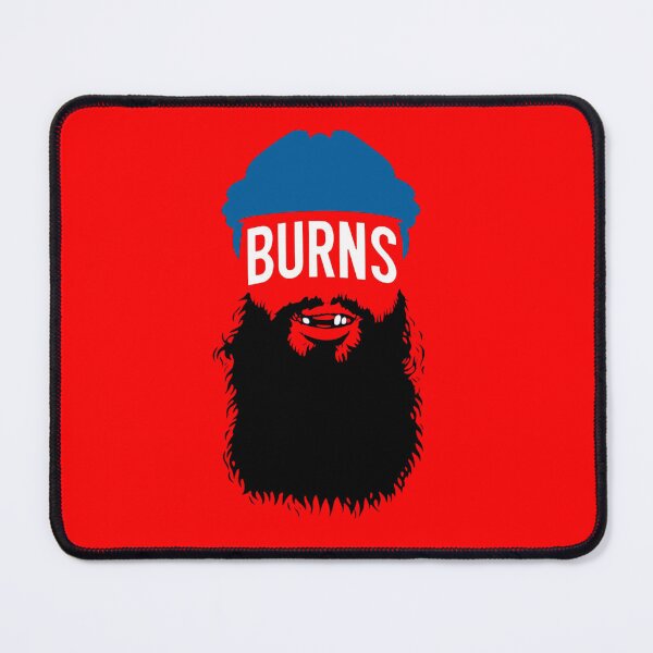 Item preview, Burns Blue Beanie Black Beard Smile Eyes Cartoon Character Funny Bearded Man Fan Art Apparel Gift designed and sold by CaseMitch.