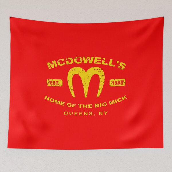 Item preview, McDowell's Home of the Big Mick Queens NY 1988 Coming to America Movie Parody Golden Arches Style Retro Vintage Apparel Gift designed and sold by CaseMitch.
