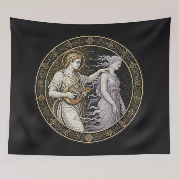 Item preview, Orpheus & Eurydice: The Echoes of Devotion - Ancient Mosaic Art designed and sold by codex antique.