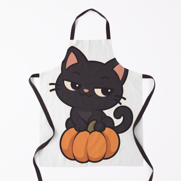 Item preview, Smug Black Cat Sitting on a Halloween Pumpkin designed and sold by OuqCreations.