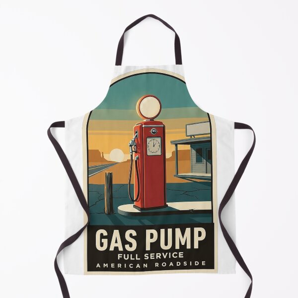Item preview, Classic Red Gas Pump Retro Roadside Travel Badge Sticker designed and sold by DetourDgn.