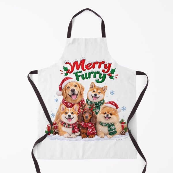 Item preview, Merry Furry Christmas Dogs – Cute Christmas Dog Lover Design designed and sold by Nina Viva.