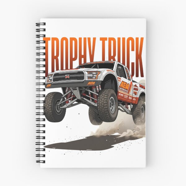 Item preview, Off-Road Baja Trophy Truck Jumping Desert Racing Truck Illustration designed and sold by Motorline44.