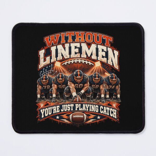 Item preview, Football Lineman Without Linemen Humor designed and sold by ROUX-ART.
