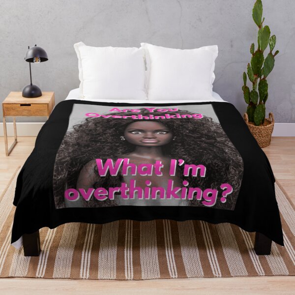 Item preview, Are You Overthinking What Im Overthinking Barbie Doll Pink Text Funny Meme Fan Art Apparel Gift designed and sold by CaseMitch.