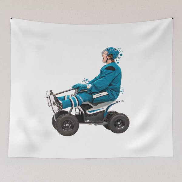 Item preview, Macklin Celebrini Sharkie's Four-wheeler | San Jose Sharks designed and sold by Ferne Reacts.
