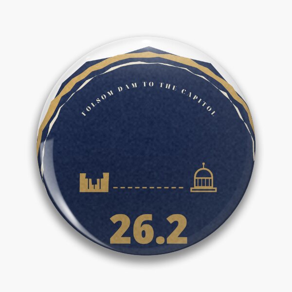 Item preview, Folsom Dam to the Capitol 26.2 Route Badge designed and sold by thestevebro.