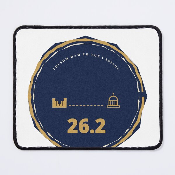 Item preview, Folsom Dam to the Capitol 26.2 Route Badge designed and sold by thestevebro.