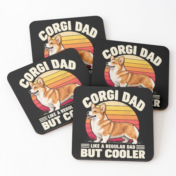 Item preview, Corgi Dad Like a Regular Dad But Cooler designed and sold by ROUX-ART.