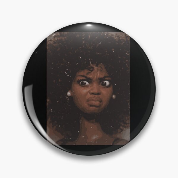 Item preview, Intense Wide Eyes Black Woman Portrait Distressed Texture Strong Expression Fan Art Apparel Gift designed and sold by CaseMitch.