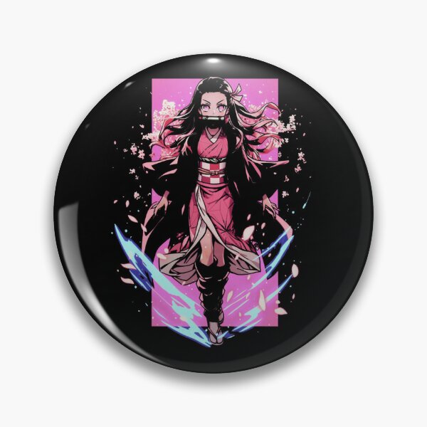 Item preview, Nezuko Kamado Running Cherry Blossoms Demon Slayer Anime Pink Kimono Fan Art Apparel Gift designed and sold by CaseMitch.