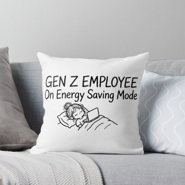 Item preview, Gen Z Employee On Energy Saving Mode Funny Sarcastic Office Quote designed and sold by StyxIND.